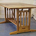 Dining Table in Dartmoor Oak - end view